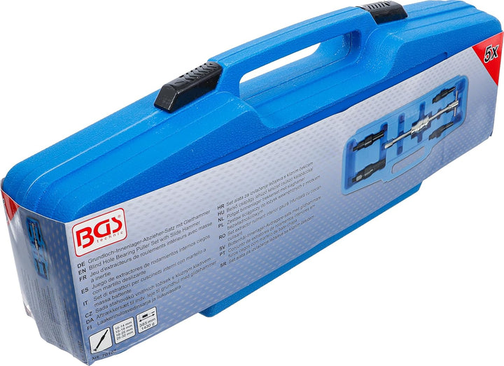 BGS 70107 | Grundloch-Innenlager-Abzieher-Satz mit Gleithammer | 5-TLG.