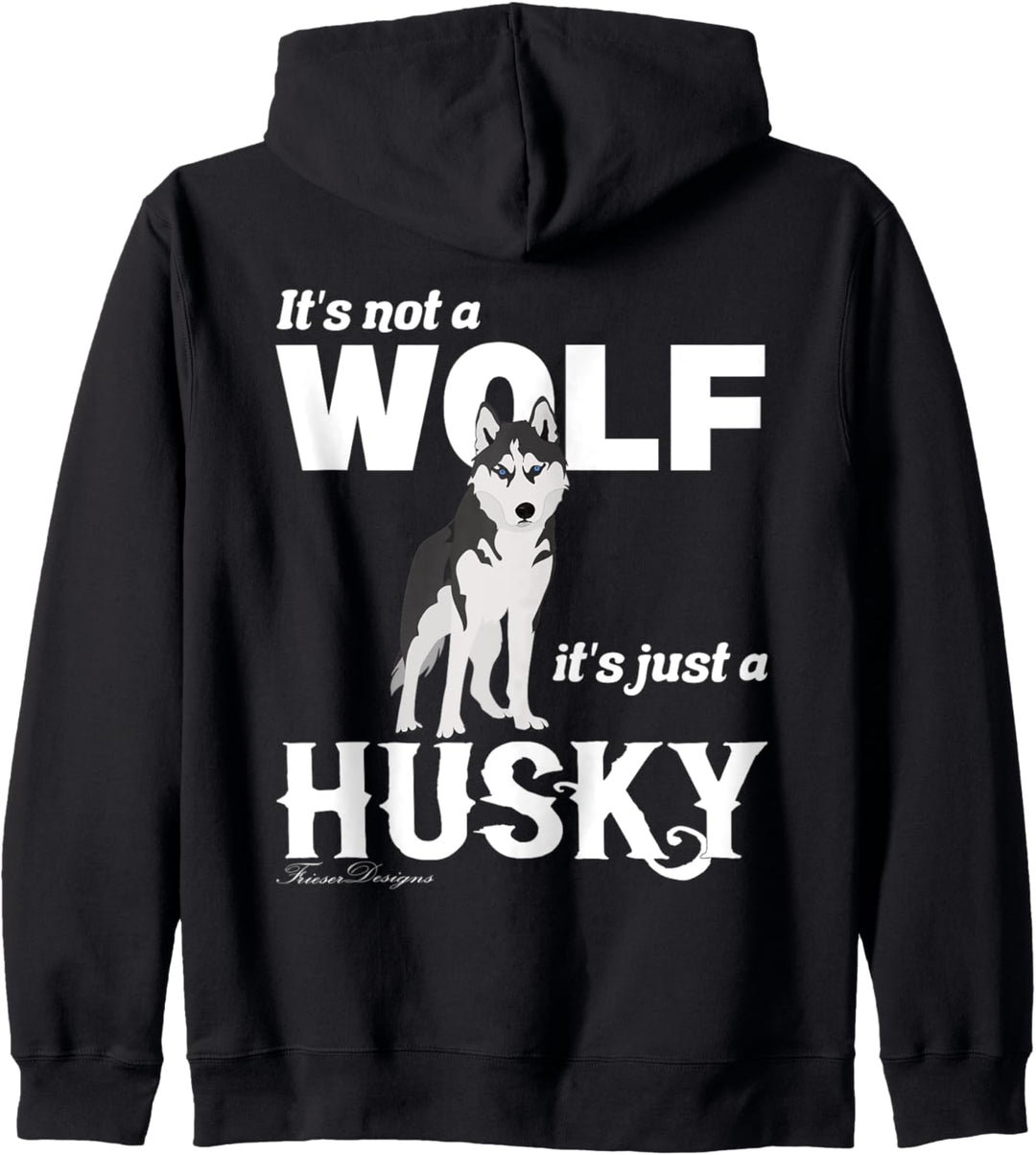 Es ist kein Wolf sondern ein sibirischer Husky schönes Hunde Kapuzenjacke