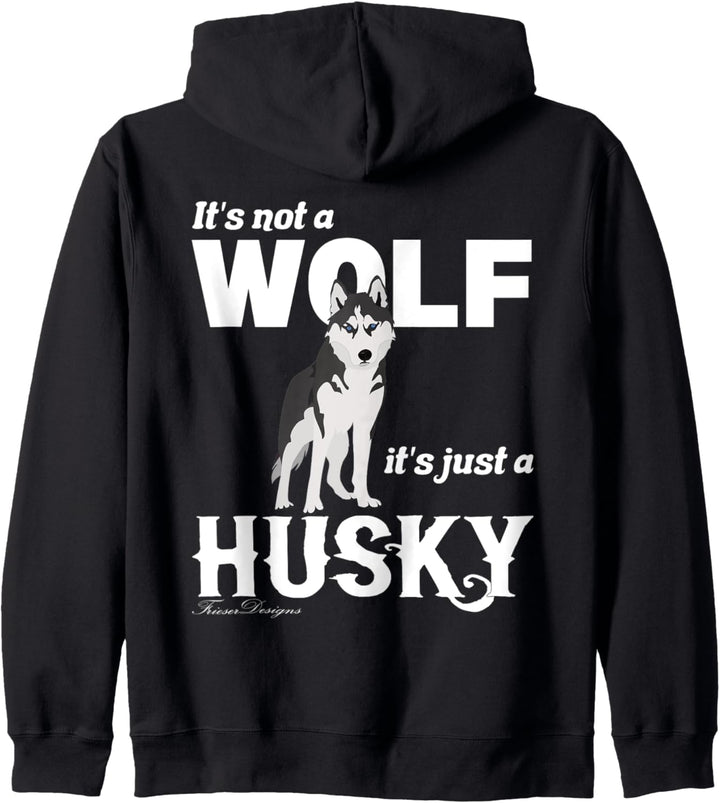 Es ist kein Wolf sondern ein sibirischer Husky schönes Hunde Kapuzenjacke