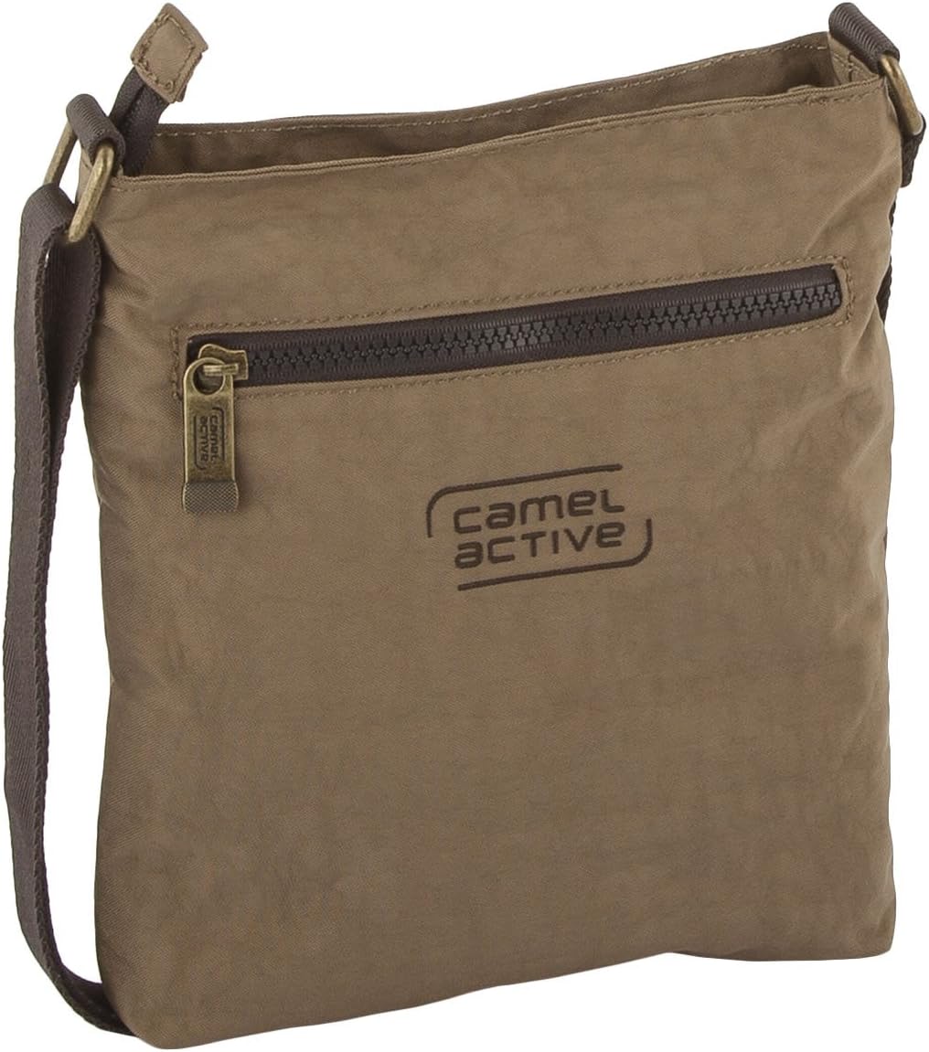 camel active Journey Herren Umhängetasche Crossbody Bag Klein Sand 23x5x23, Sand 23x5x23