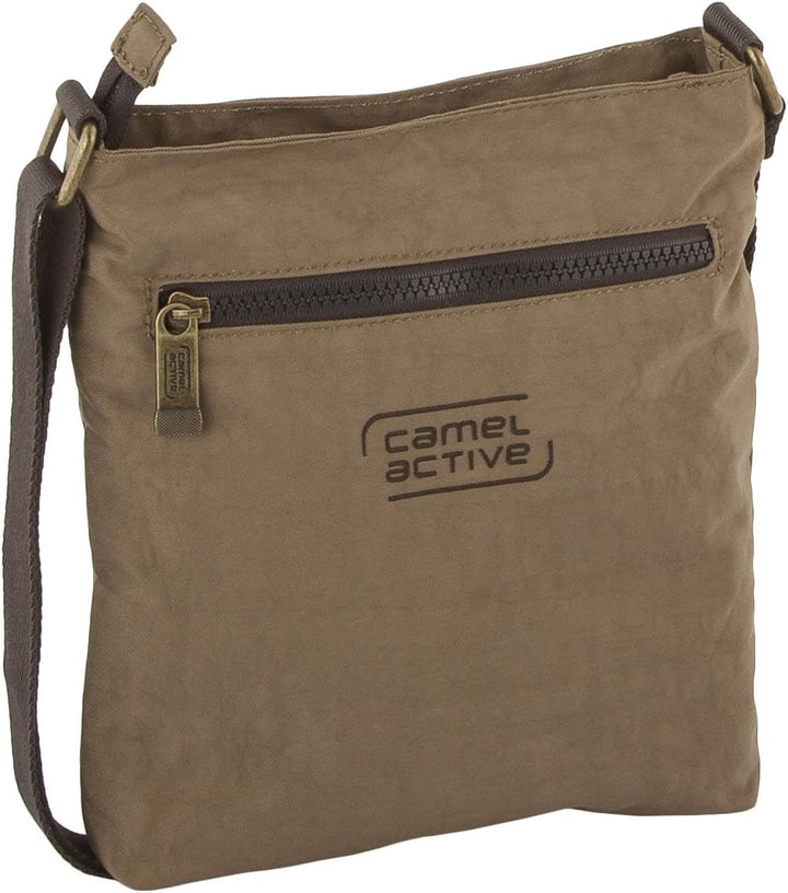 camel active Journey Herren Umhängetasche Crossbody Bag Klein Sand 23x5x23, Sand 23x5x23