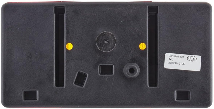 HELLA - Heckleuchte - Glühlampe - 12/24V - Anbau - Lichtscheibenfarbe: mehrfarbig - Stecker: Flachst