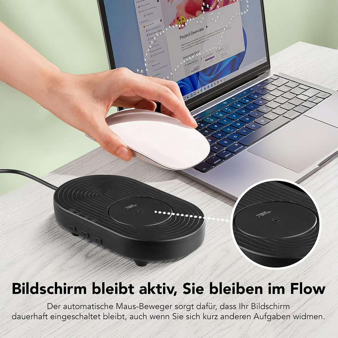 Mausbeweger: Undetektierbarer Maus-Jiggler mit EIN/Aus-Schalter und Timerfunktion (Maus-Jiggler mit
