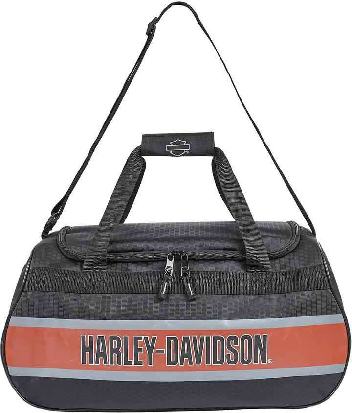 Harley-Davidson Trailblazer #1 Logo Duffel Bag w/Adjustable Strap - Rust Vintage