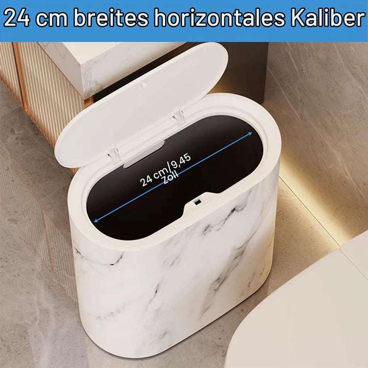 12L Mülleimer Bad,Mülleimer Küche,Schmaler Mülleimer Mit Deckel Mülleimer Geruchsdicht Pop-Up Deckel