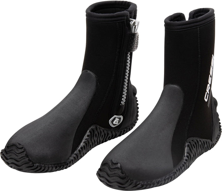Cressi Korsor Semi Rigid Sole Boots - Tauchstiefel mit halbstarrer Sohle, Schwarz, Erhältlich 3_5_7