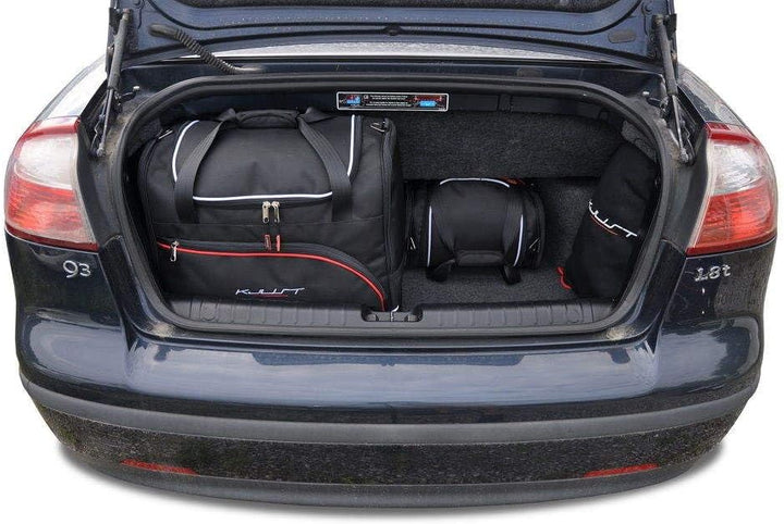 KJUST Dedizierte Reisetaschen 4 stk kompatibel mit SAAB 9-3 CABRIO II 2002-2011
