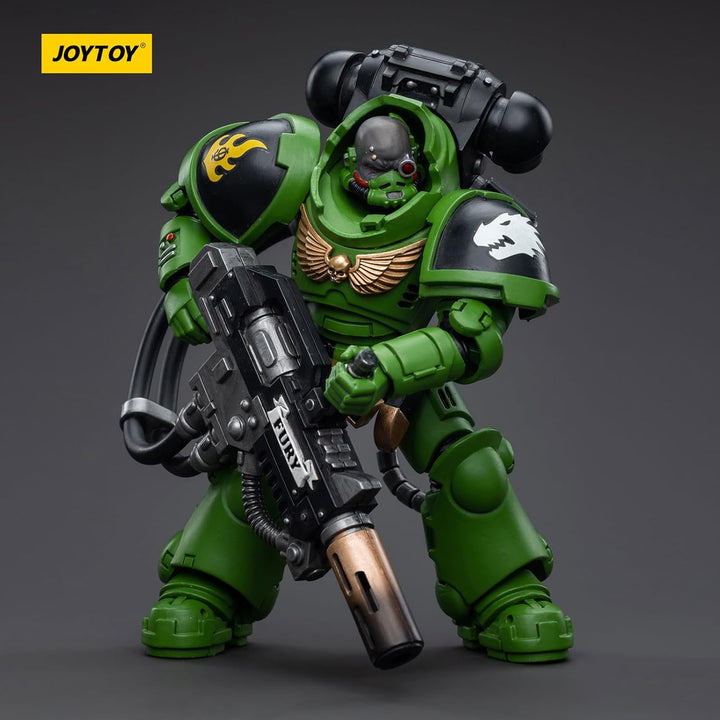 JOYTOY Warhammer 40K Salamanders Eradicators Sergeant Bragar 1/18 Action Figur，Sammeln Und Zeigen Mo