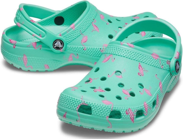 Crocs Unisex Classic Vacay Vibes Clog 37/38 EU Flamingo, 37/38 EU Flamingo