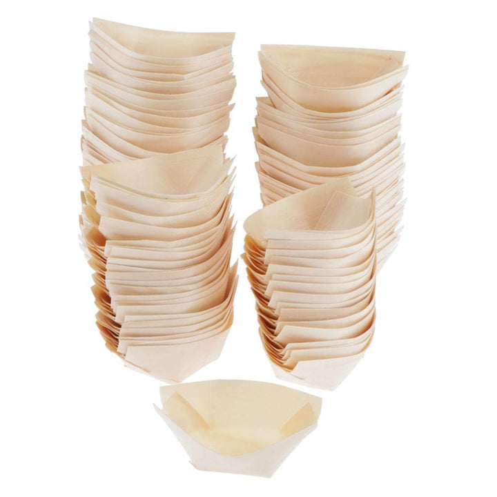 Schalen Teller 100 Set, Fingerfood Schälchen, Snack Schalen für Knabbereien, Tapas oder Sushi, plast