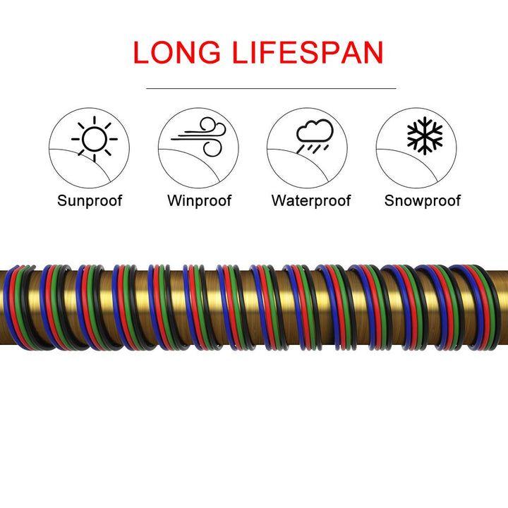 BTF-LIGHTING RGB 32.8ft/10m 20AWG LED Streifen Lichtband Elektrisch Verlängerungskabel 4 polig Stand