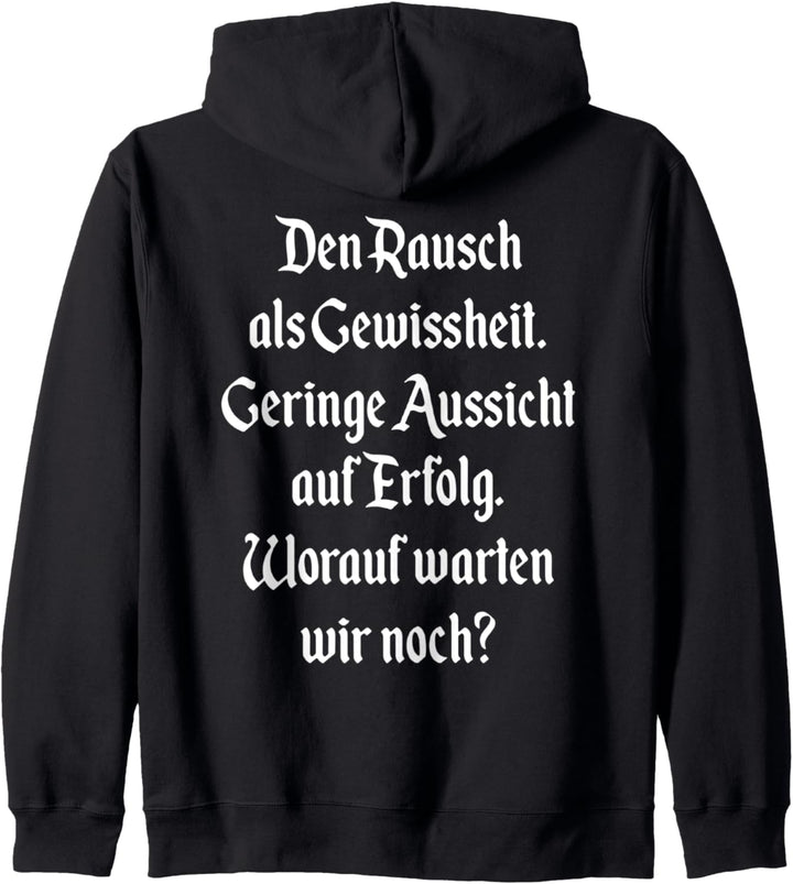 gönnli biertrinker saufen bier beer Kapuzenjacke