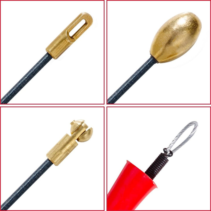 Kabeleinziehilfe - Retractable Spiral - Cable Retraction Aid Shatterproof for Pulling - Pull Wire, C