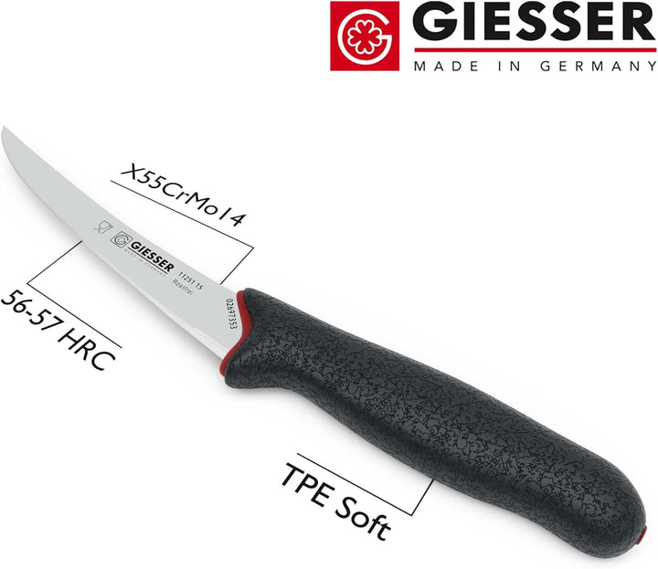 Giesser seit 1776 - Made in Germany - Ausbeinmesser rutschfest PrimeLine, starke Klinge 15 cm, schwa