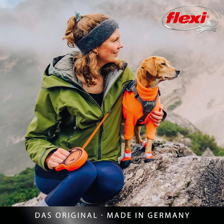 flexi Rollleine Xtreme - Tape Leash schwarz orange, L (1er Pack), XT30T5.251.S OR schwarz orange L,