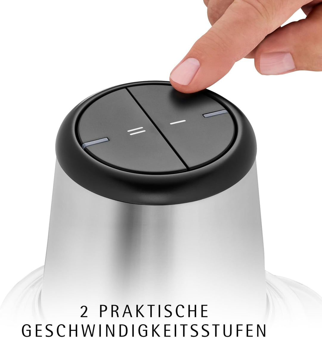 WMF Kult X Edition Zerkleinerer elektrisch mit Glasbehälter, 320 W, 2 Geschwindigkeitsstufen, grosse