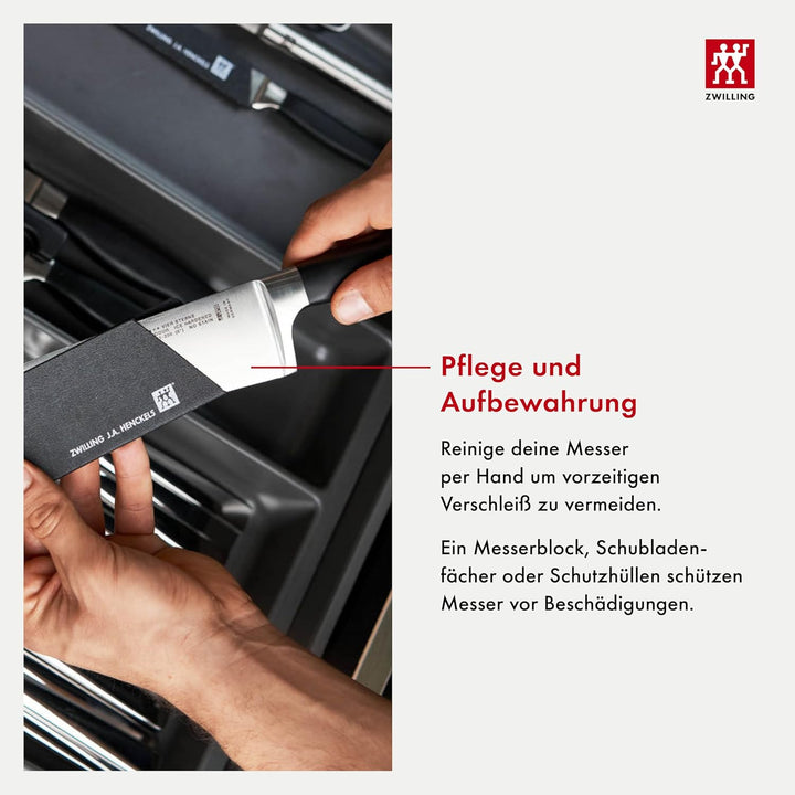 ZWILLING Selbstschärfender Messerblock, 7 teilig, schwarz, Vier Sterne Schwarz, Vier Sterne, Single,
