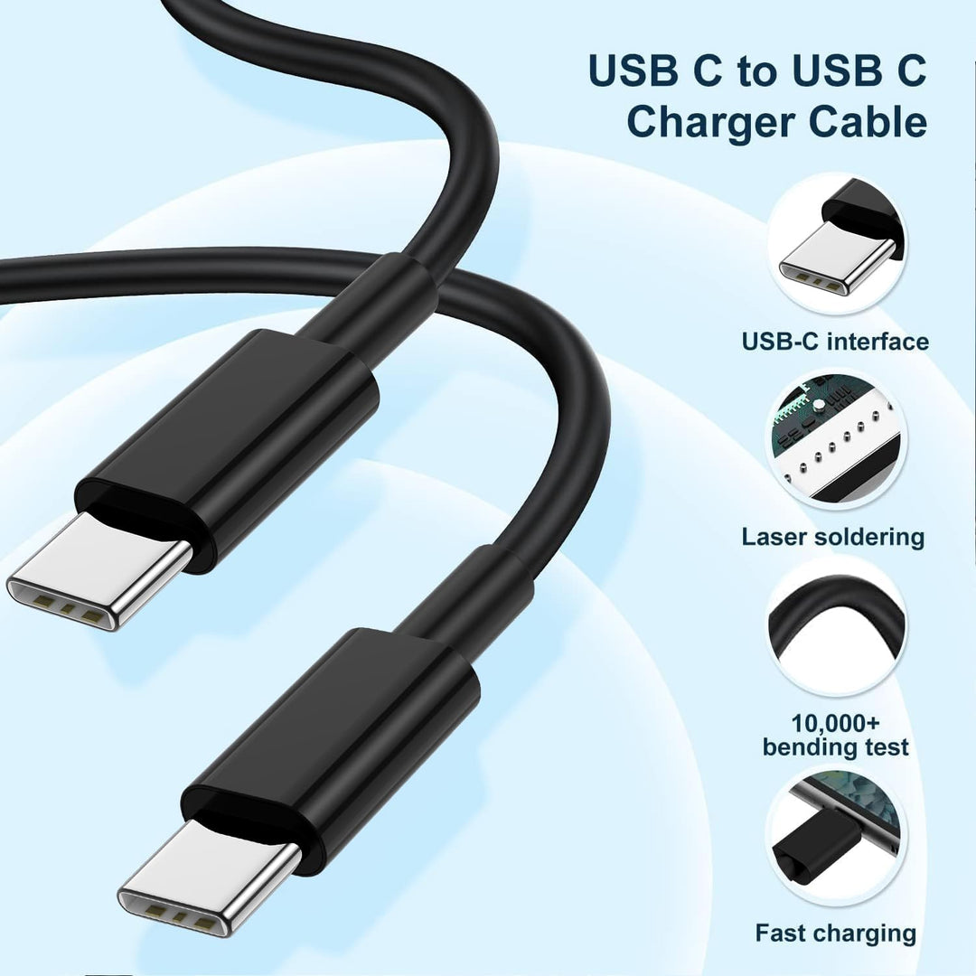 45W Ladegerät USB C Schnellladekabel, Netzteil Adapter mit 2M Typ C Kabel, Super Fast Charger Ladeka