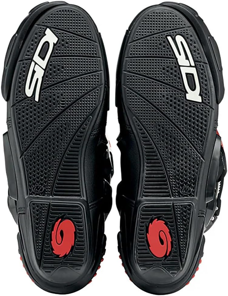 Sidi ST Motorradstiefel Schwarz Rot 48 EU, Schwarz Rot 48 EU