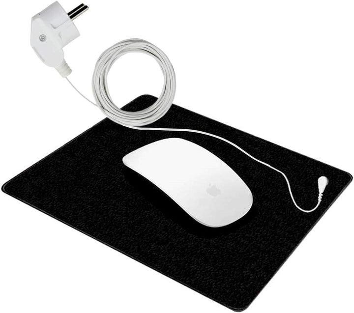 GRUENERDE Erdungsmatte Geerdet Mauspad Grounding Pad Erdungprodukt mit EU Erdungskabel Sicher (25x65