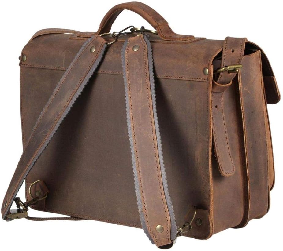 Ruitertassen Lederranzen 38cm Schulranzen Schultasche 2 Fächer 2 Vortaschen Rückengurte Tragegriff S