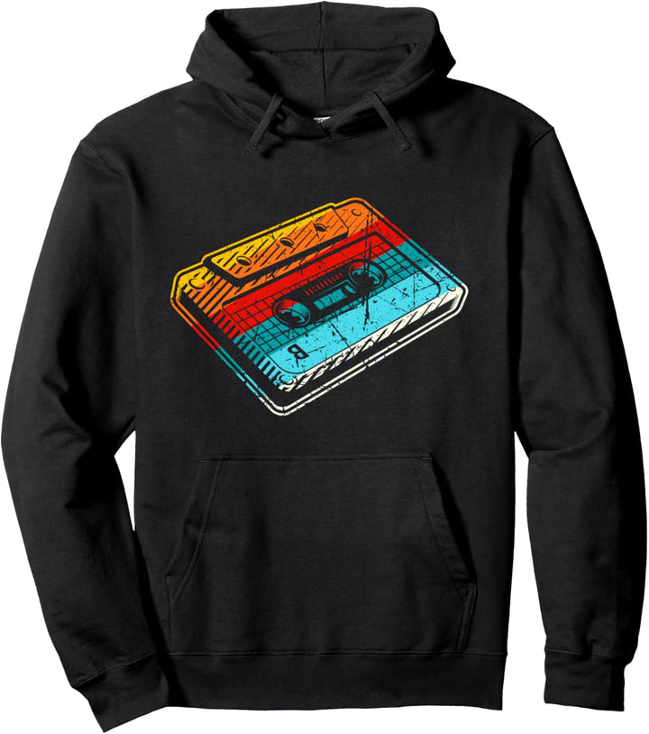Retro Mixtape Musikkassette Pullover Hoodie