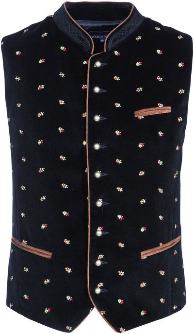 Stockerpoint Herren Trachtenweste Calzado 46 Schwarz, 46 Schwarz