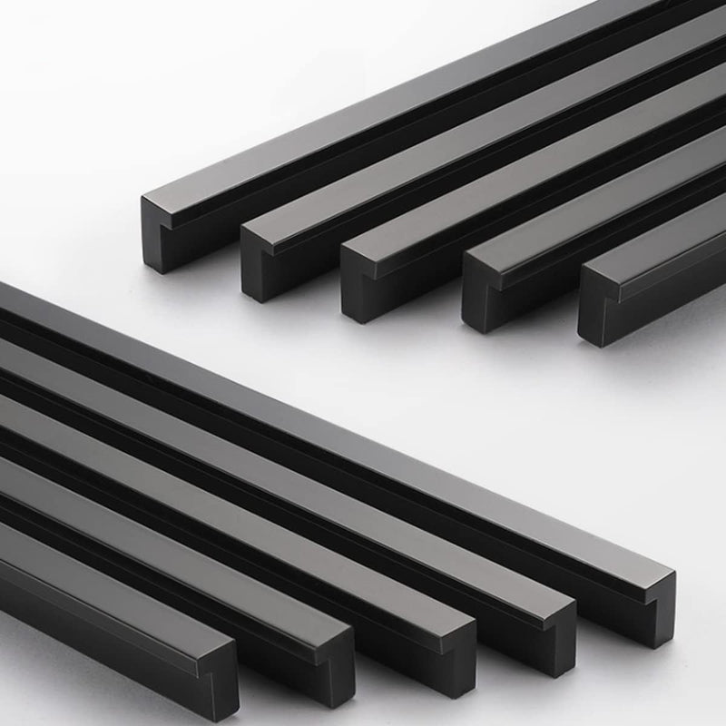 Qrity 6x Schwarz Lochabstand 320mm Türgriffe Küche Stangengriff Schrankgriffe Schubladengriffe Küche