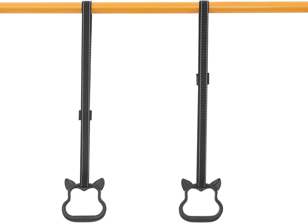 Klimmzugtrainer Türrahmen, Klimmzugstange Freistehend mit 2 Ringe, 11 Stufen Power Tower für Home Gy