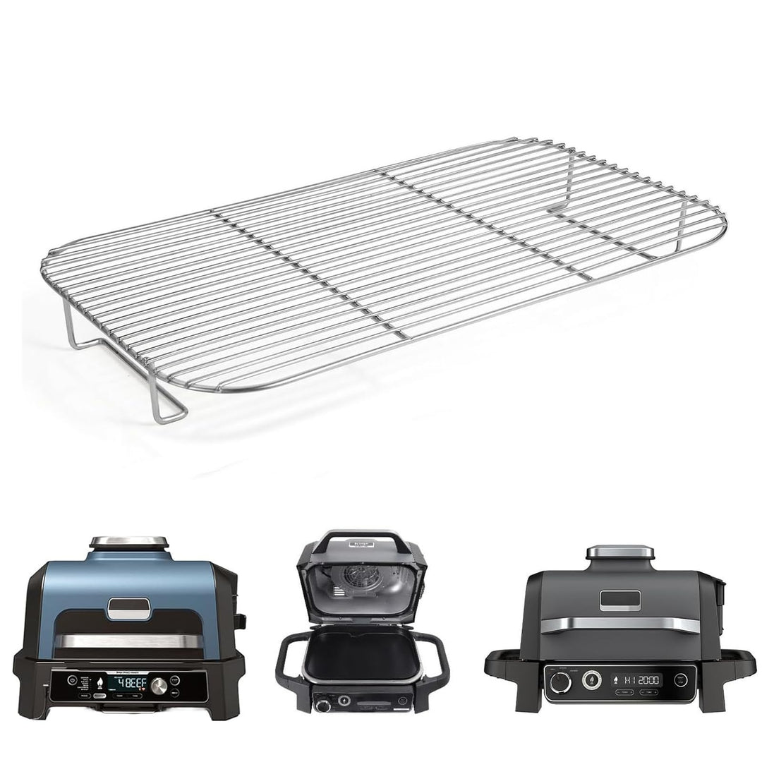 Grillrost Edelstahl für Ninja Woodfire Pro Connect XL Perfekt zum Räuchern Grosser Fleischstücke, Rö