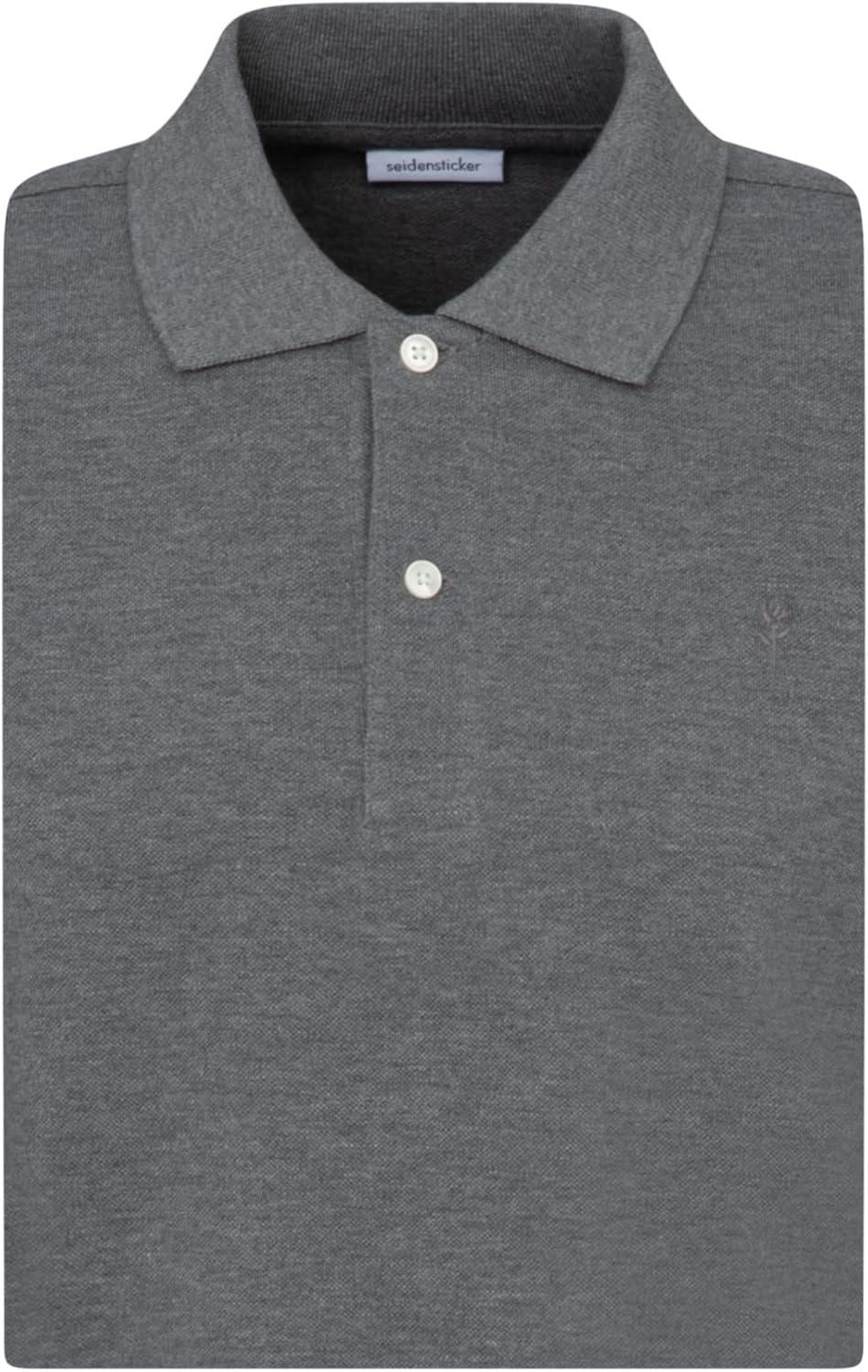 Seidensticker Herren Slim Fit Poloshirt Langarm Polo Shirt M Grau, M Grau