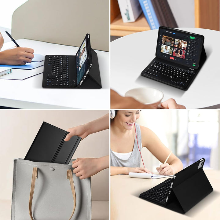 KTOITION Hülle mit Tastatur für Lenovo Tab M11 11 Zoll 2024 (TB330FU/TB330XU), Schutzhülle mit Magne