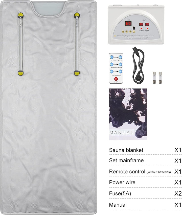 VAYOTOY Infrarot-Saunadecke 2 Zone Digital Heim Saunadecke Professionel Detox Therapie Sauna Tragbar