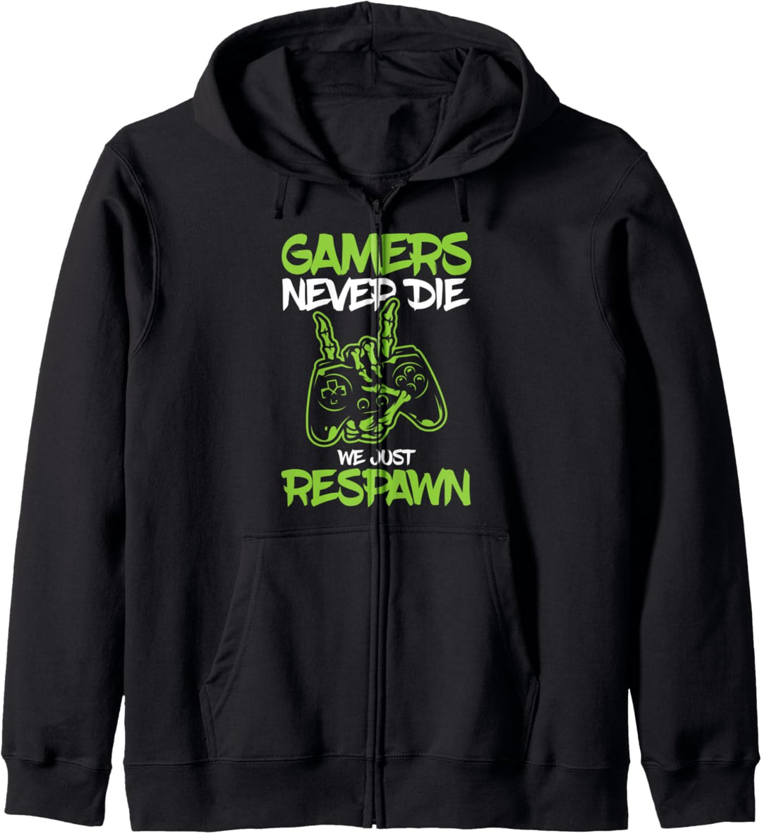 Zocker Gamer Sterben Nicht Sie Respawnen Joystick Gaming Kapuzenjacke