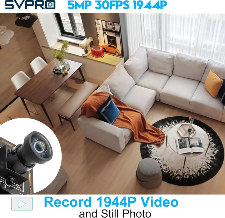 Svpro 5MP 30FPS USB Kameramodul mit M12 120 Grad Weitwinkel Webcam Board IMX335 Low Light Kamera Boa