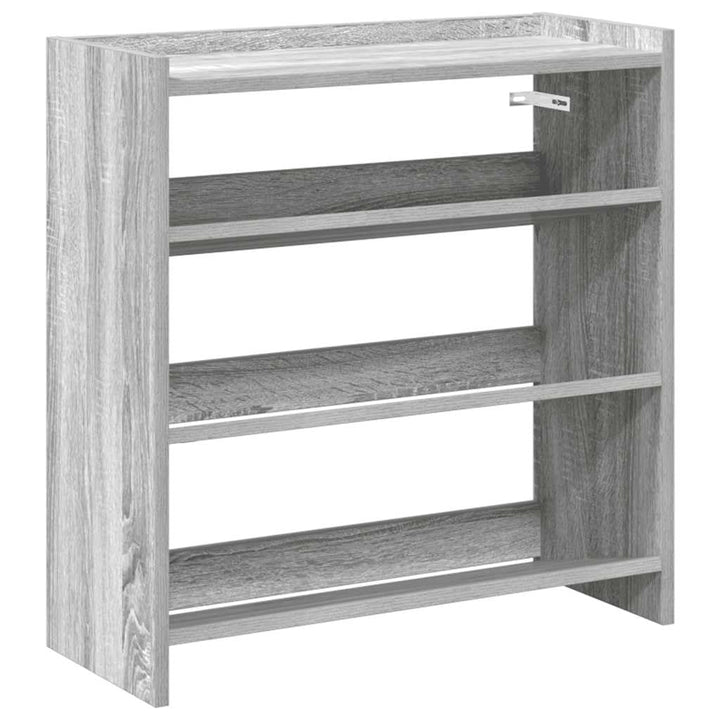 vidaXL Schuhregal Grau Sonoma 60x25x62 cm Holzwerkstoff, Schuhschrank, Schuhaufbewahrung, Schuhe Org