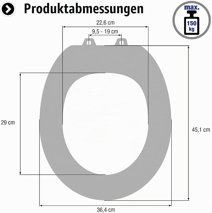 Cornat WC-Sitz "Lama" - Aussergewöhnliche 3D-Optik - Pflegeleichter Thermoplast - Quick up &amp; Clean F