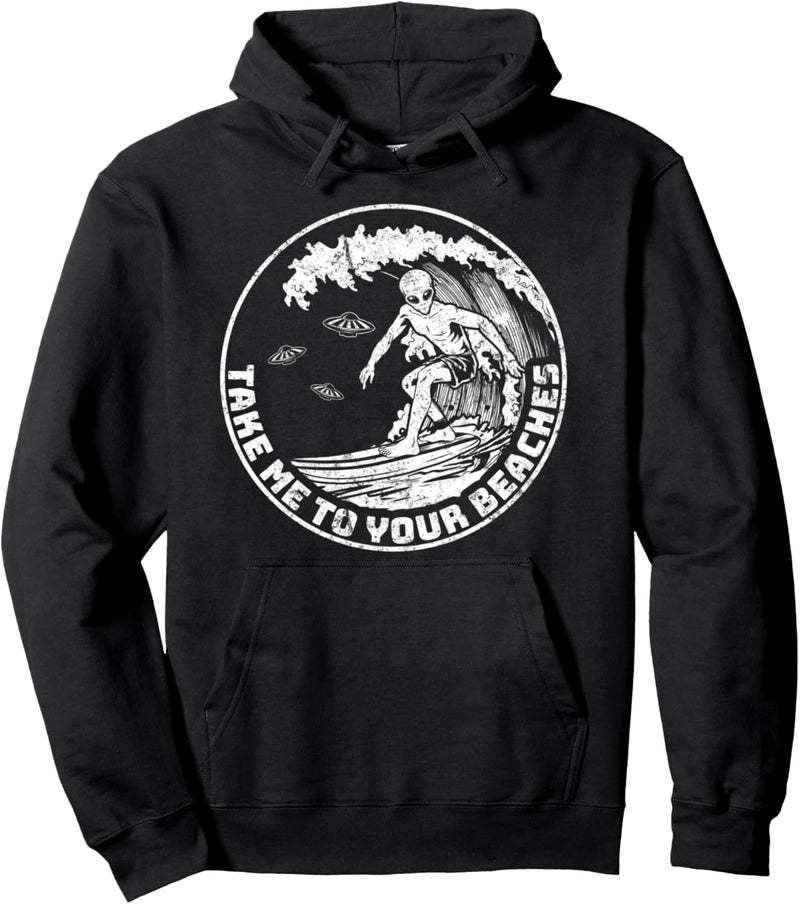 Surfender Ausländer Pullover Hoodie