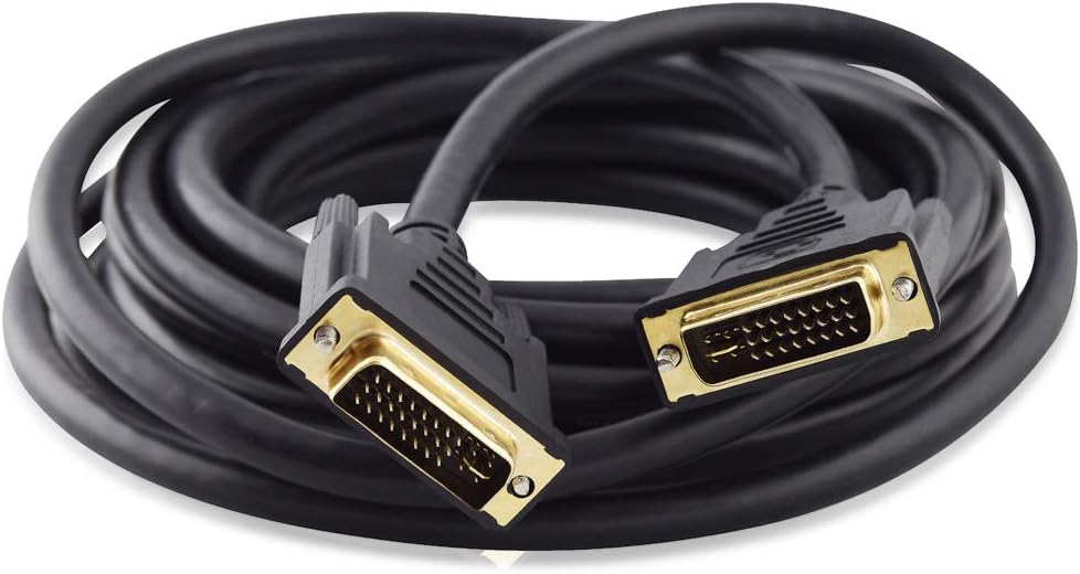 BestPlug 10 Meter DVI Kabel Dual Link Kabel, DVI-I 24+5 Stecker auf DVI-I 24+5 Stecker, geeignet für