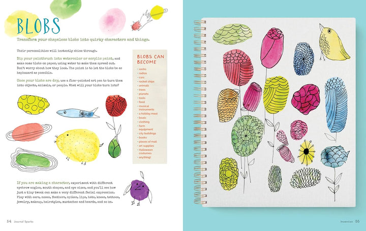 Journal Sparks: Fire Up Your Creativity with Spontaneous Art, Wild Writing, and Inventive Thinking,