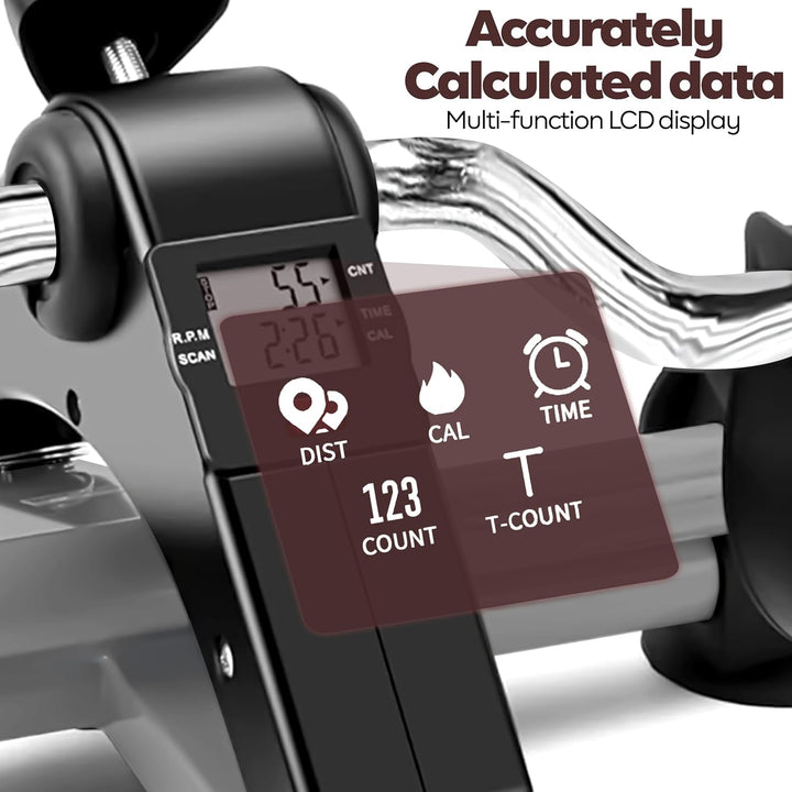 Techfit Pedal-Ausbilder, Mini-Heimtrainer für Heim und Büro, leichte Trainingsmaschine für Arme und