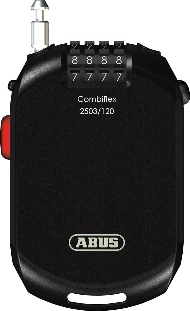 ABUS Spezialschloss Combiflex - Geeignet als Gepäcksicherung, Skischloss, Helmsicherung - mit Zahlen