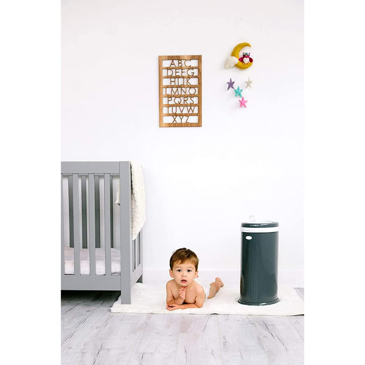 Ubbi Steel Diaper Pail, Odor Locking, No Special Bag Required, Award-Winning, Registry Must-Have, Sl