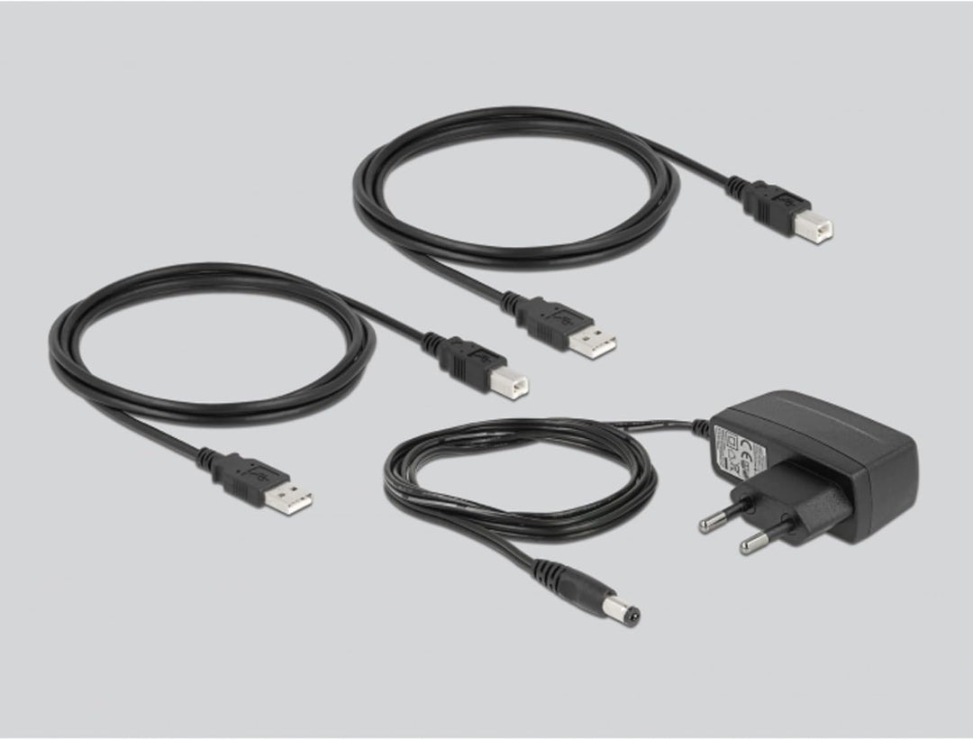 Delock USB 2.0 Switch f. 2 PC an 2Geräte USB-Umschalter, schwarz