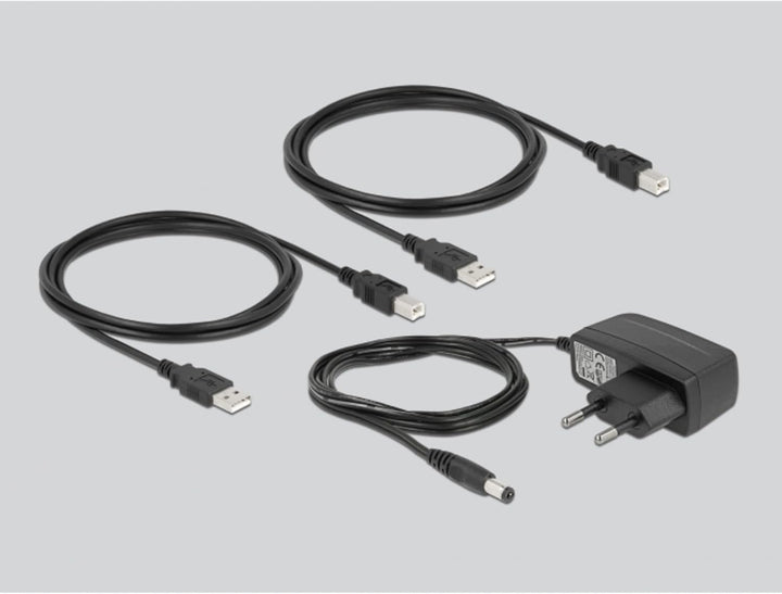 Delock USB 2.0 Switch f. 2 PC an 2Geräte USB-Umschalter, schwarz