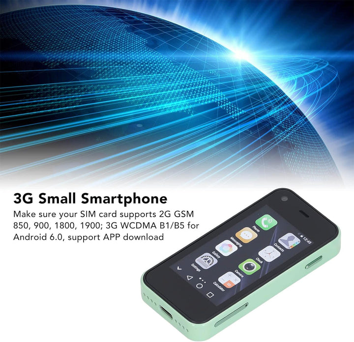 XS13 Smartphone 3G, GSM 2,5 Zoll 1 GB 8 GB Quad Core Android Handys für Android 6.0, Eingebauter 158