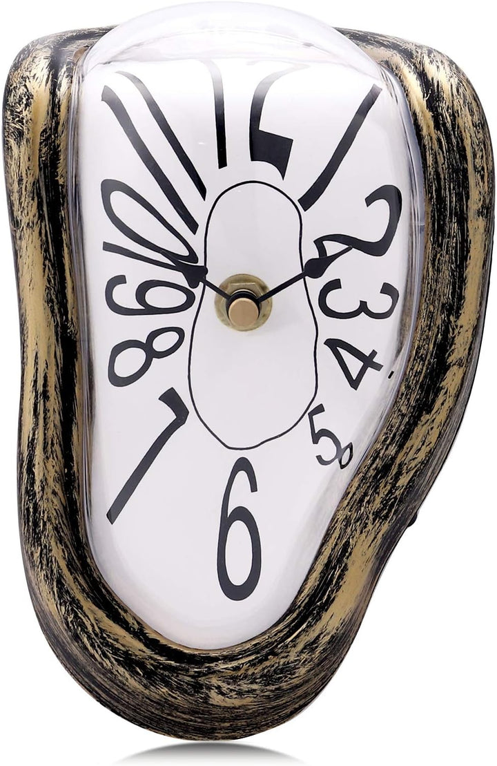 Lafocuse Lautlos Salvador Dali Uhr, Geschmolzene Uhr Ohne Tickgeräusche, Tischuhren Modern Schmelzen