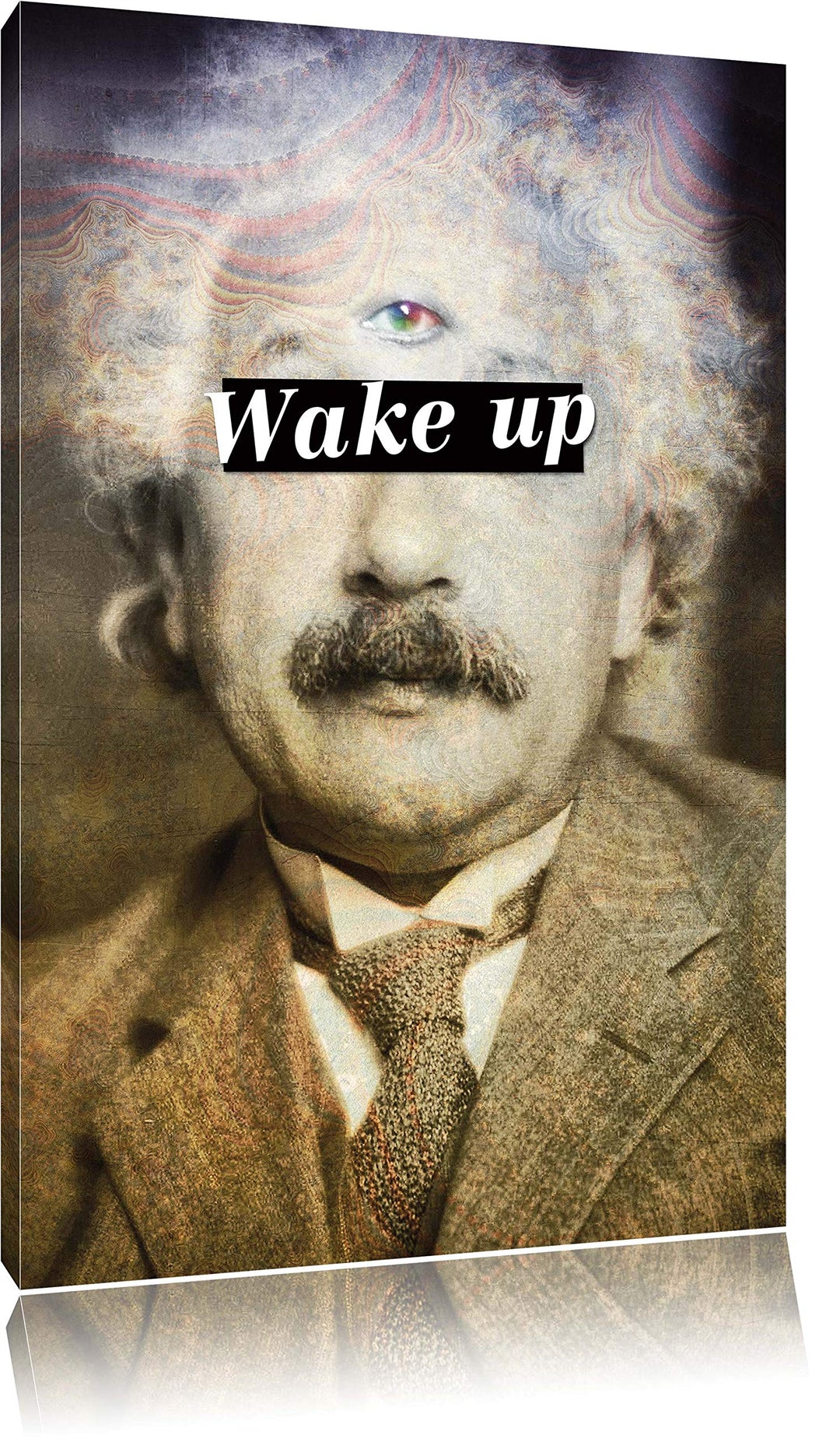 Einsteins third eye Leinwandbild Bild auf Leinwand, XXL riesige Bilder fertig gerahmt mit Keilrahmen