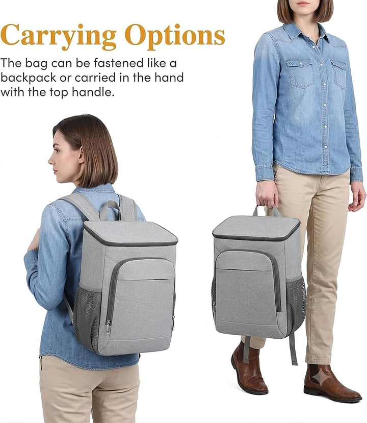 25L Kühlrucksack Isolierter Kühltasche Rucksack mit PEVA-Innenfutter, Leichter Thermo Kühlrucksack f