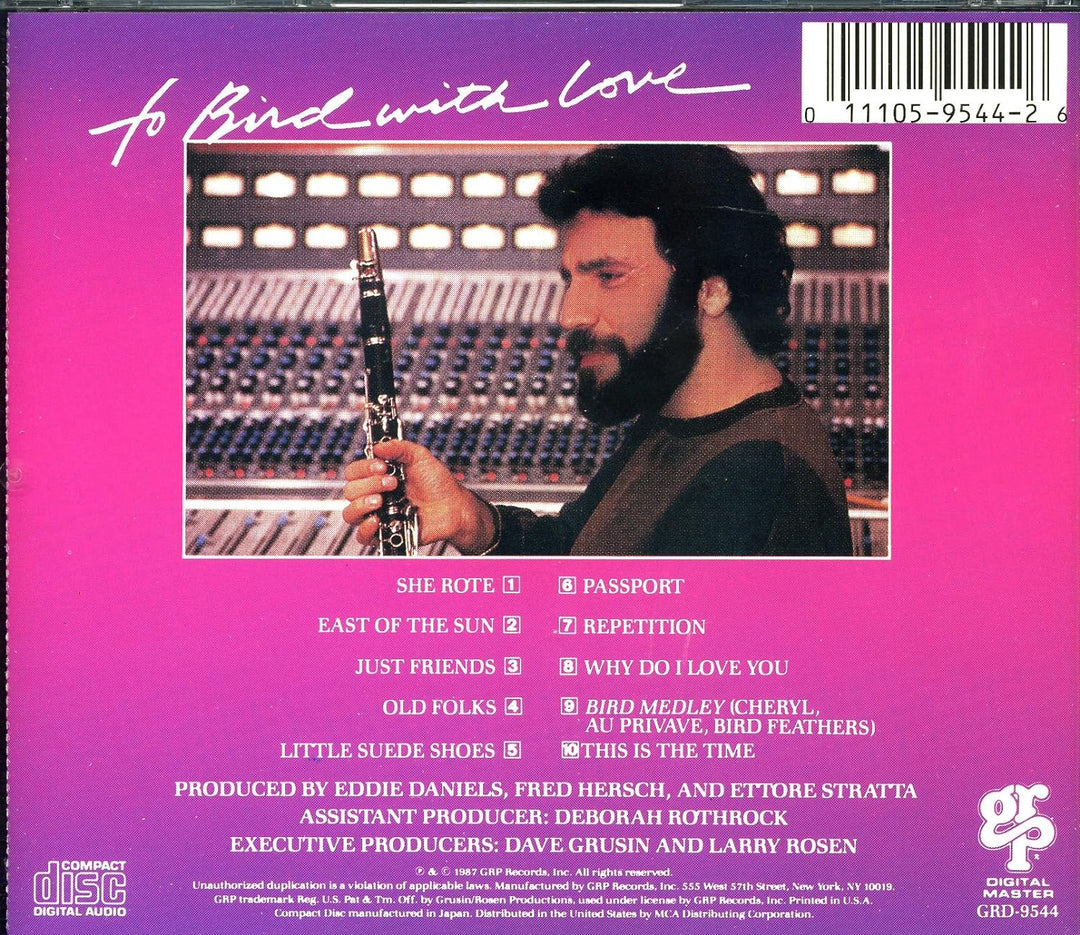 To Bird With Love, Audio-CD